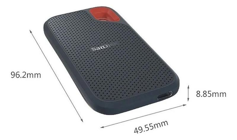 SSD 1TB Externo Portátil SanDisk Extreme USB 3.2 Leitura 1050 MBs